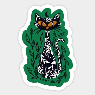 Celestial Black Cat Sticker